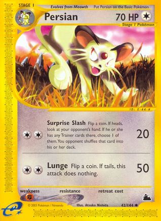 Persian  - Reverse Holofoil Skyridge - Uncommon