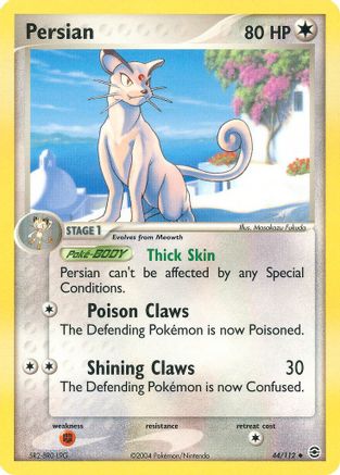 Persian  - Reverse Holofoil FireRed & LeafGreen - Uncommon