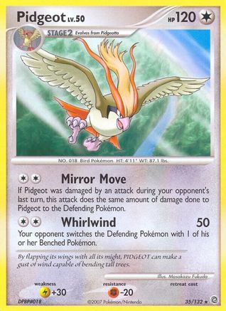 Pidgeot  - Reverse Holofoil Secret Wonders - Rare