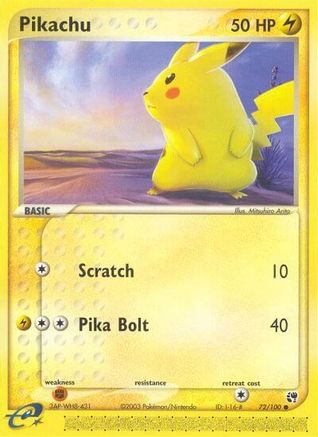 Pikachu 072  Sandstorm - Common