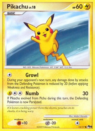 Pikachu 015  POP Series 9 - Common