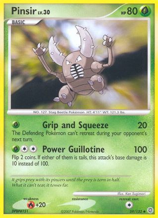 Pinsir  - Reverse Holofoil Secret Wonders - Uncommon