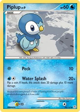 Piplup 093  Diamond and Pearl - Common