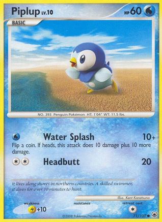 Piplup (71) 071  Majestic Dawn - Common