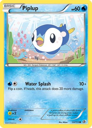 Piplup 033  Legendary Treasures - Common