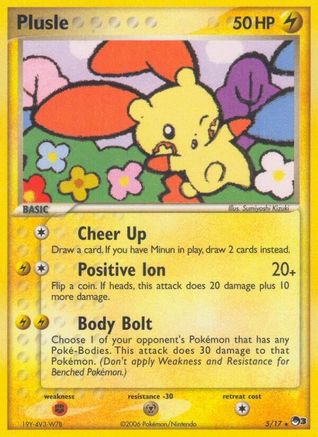 Plusle  - Holofoil POP Series 3 - Rare