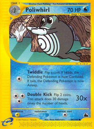 Poliwhirl  - Reverse Holofoil Skyridge - Common