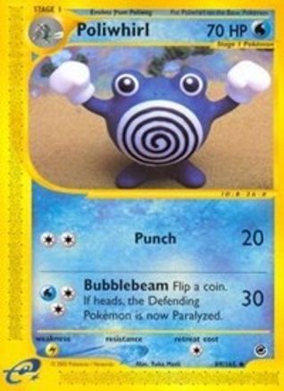 Poliwhirl/165  - Reverse Holofoil Expedition - Uncommon