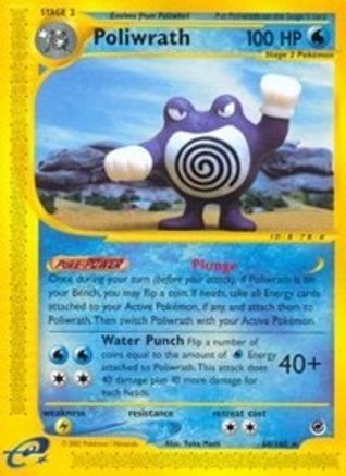 Poliwrath (60)  - Reverse Holofoil Expedition - Rare