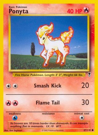 Ponyta 087  - Reverse Holofoil Legendary Collection - Common
