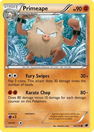 Primeape 060  Plasma Freeze - Common