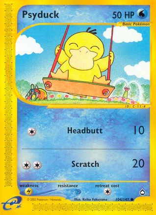 Psyduck  - Reverse Holofoil Aquapolis - Common
