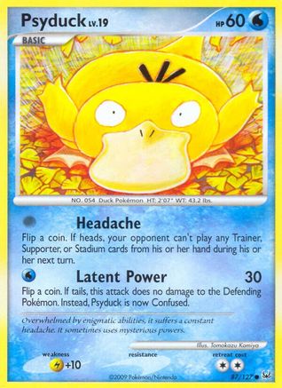 Psyduck 087  - Reverse Holofoil Platinum - Common