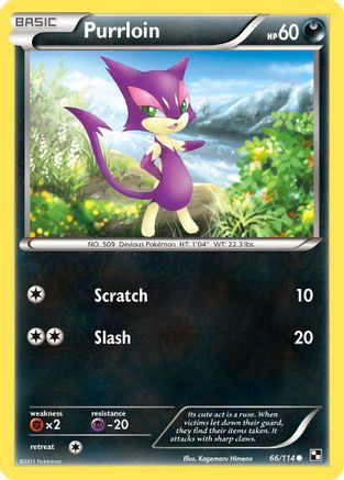 Purrloin  - Reverse Holofoil Black and White - Common