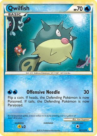 Qwilfish 050  HeartGold SoulSilver - Uncommon