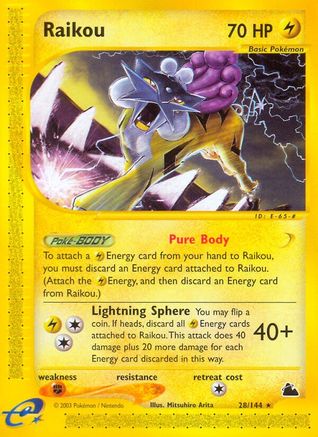 Raikou  Skyridge - Rare