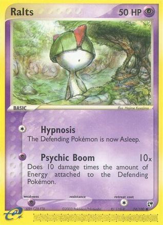 Ralts/100  - Reverse Holofoil Sandstorm - Common