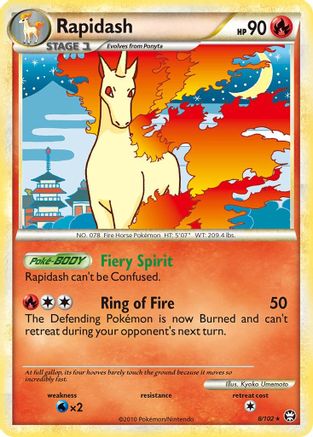Rapidash  - Holofoil Triumphant - Holo Rare