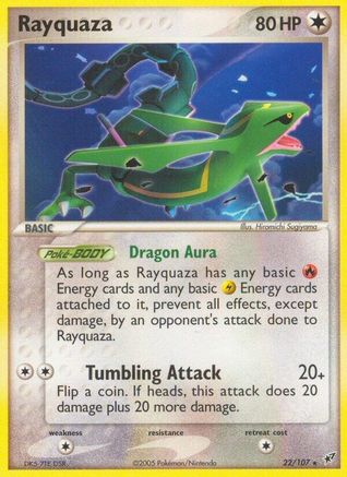 Rayquaza/107  - Reverse Holofoil Deoxys - Rare
