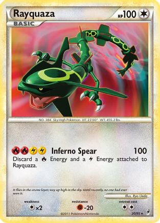 Rayquaza  - Reverse Holofoil Call of Legends - Holo Rare