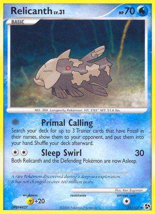 Relicanth  Great Encounters - Uncommon