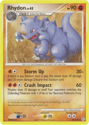 Rhydon 060  Diamond and Pearl - Uncommon