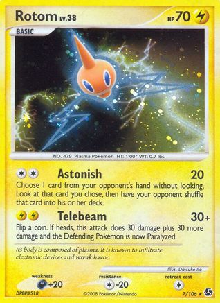 Rotom  - Reverse Holofoil Great Encounters - Holo Rare