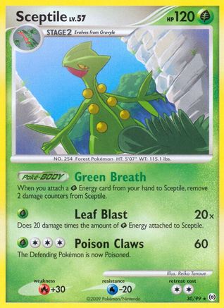 Sceptile (30) 030  - Reverse Holofoil Arceus - Rare