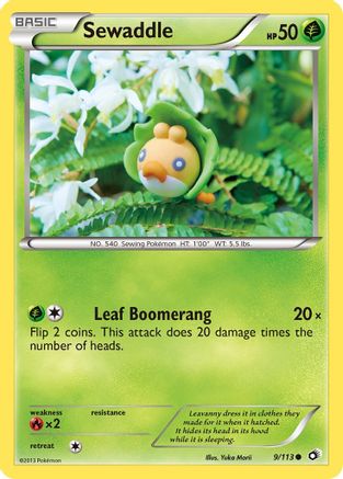 Sewaddle (9) 009  Legendary Treasures - Common