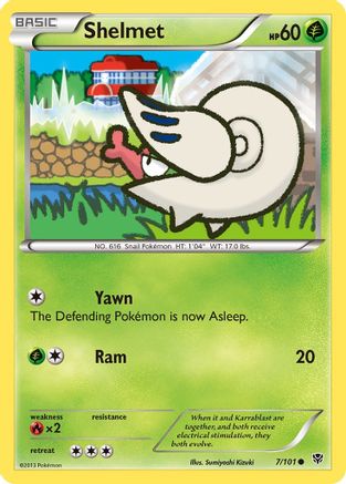 Shelmet  - Reverse Holofoil Plasma Blast - Common