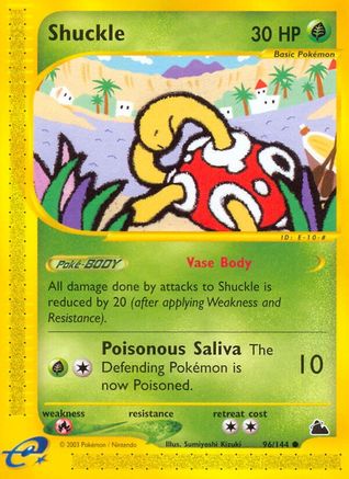 Shuckle  - Reverse Holofoil Skyridge - Common