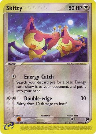 Skitty  - Reverse Holofoil Sandstorm - Common