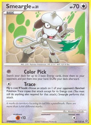 Smeargle  - Reverse Holofoil Secret Wonders - Uncommon