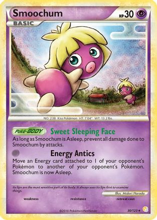 Smoochum 030  - Reverse Holofoil HeartGold SoulSilver - Rare