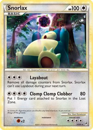 Snorlax 033  Call of Legends - Rare