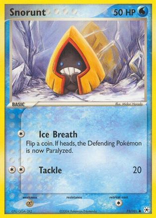 Snorunt  - Reverse Holofoil Hidden Legends - Common
