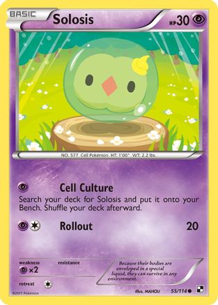 Solosis 055  - Reverse Holofoil Black and White - Common