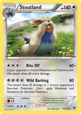 Stoutland  XY Base Set - Rare