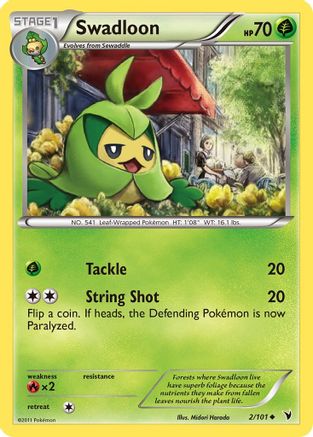 Swadloon  - Reverse Holofoil Noble Victories - Uncommon