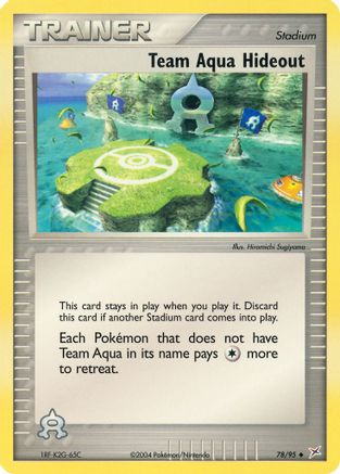 Team Aqua Hideout  - Reverse Holofoil Team Magma vs Team Aqua - Uncommon
