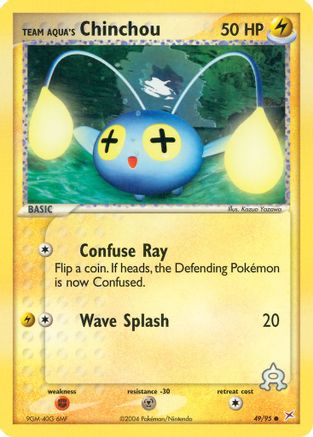 Team Aqua's Chinchou 049  - Reverse Holofoil Team Magma vs Team Aqua - Common