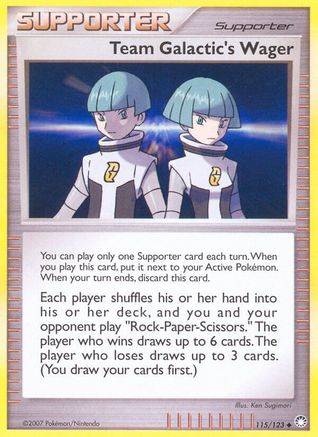 Team Galactic's Wager 115  Mysterious Treasures - Uncommon