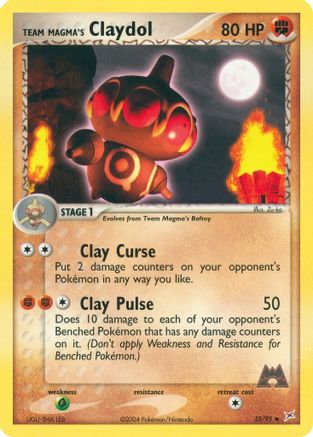 Team Magma's Claydol - 33/95/95  Team Magma vs Team Aqua - Uncommon