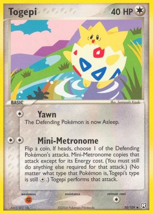 Togepi 050  - Reverse Holofoil Team Rocket Returns - Uncommon