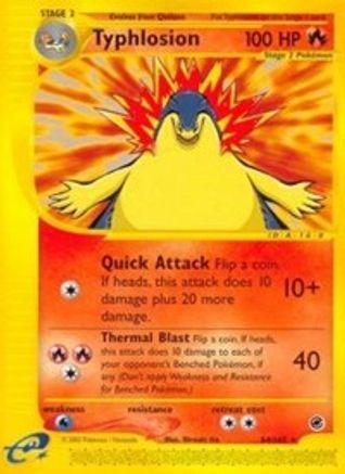 Typhlosion (64)  - Reverse Holofoil Expedition - Rare