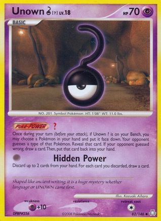 Unown (?)  - Reverse Holofoil Legends Awakened - Uncommon