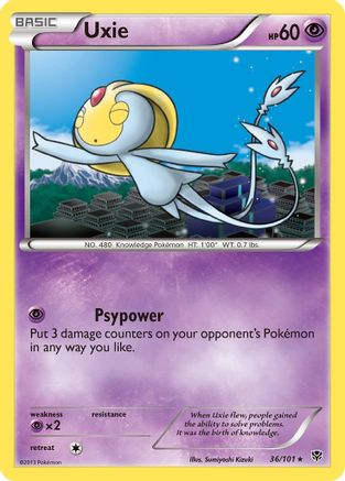 Uxie  Plasma Blast - Rare