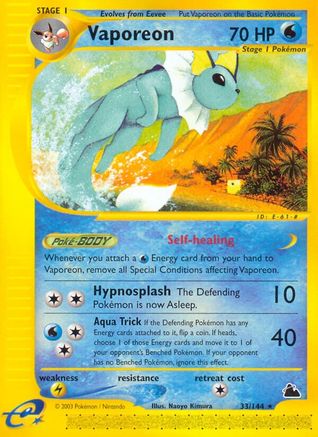 Vaporeon  Skyridge - Rare