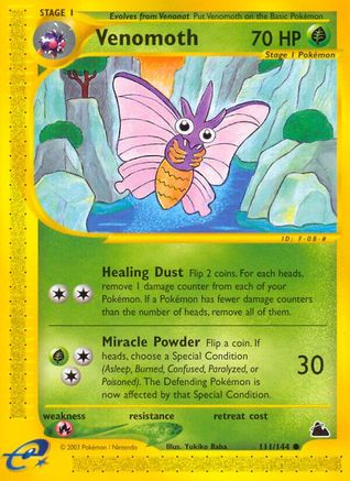 Venomoth  - Reverse Holofoil Skyridge - Common