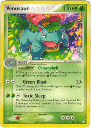 Venusaur 028/100  Crystal Guardians - Rare